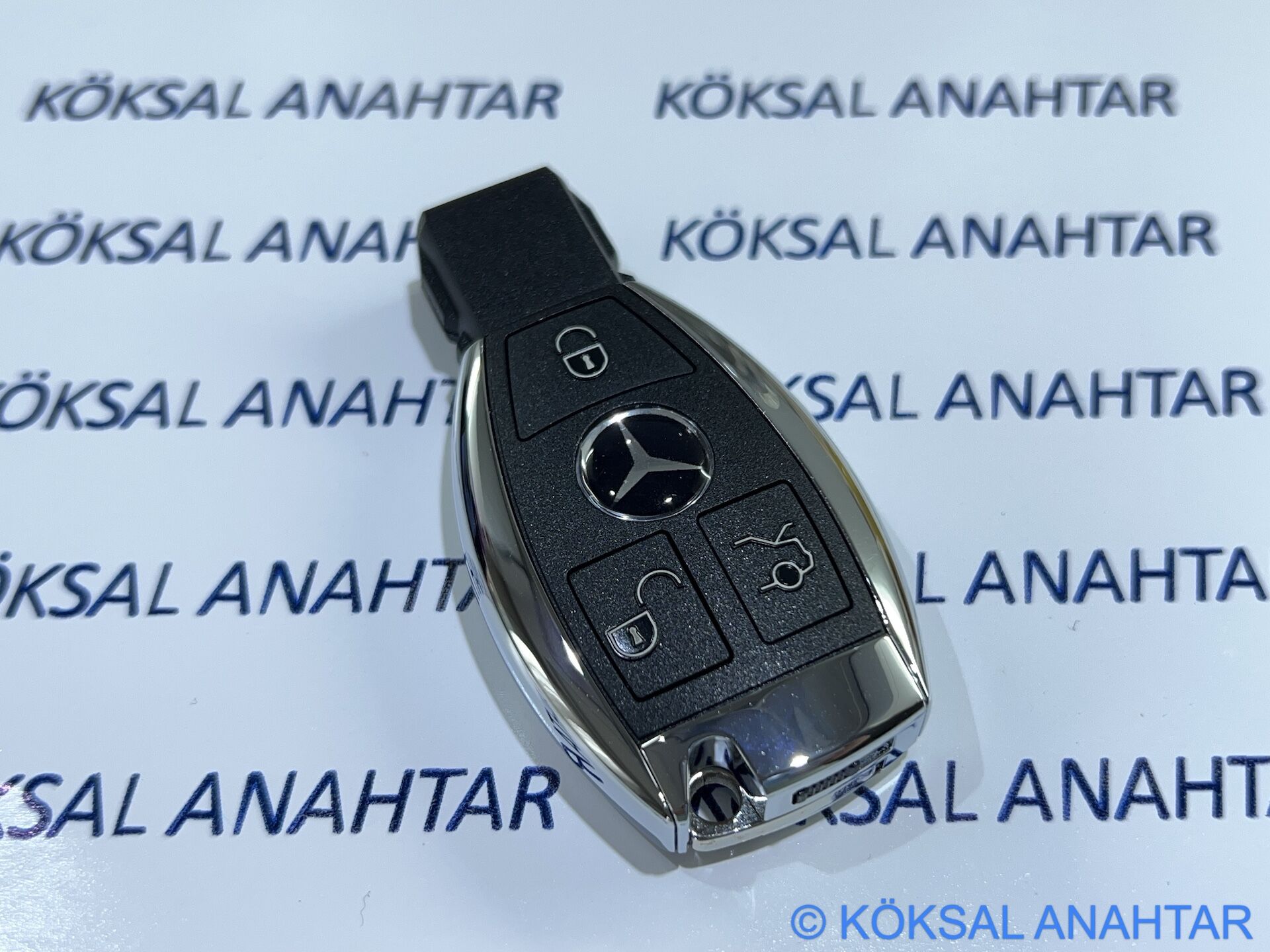 Mercedes-Benz C - E Serisi CLA 3 Tuşlu Arkadan Pil Girişli Smart Kumanda Kabı