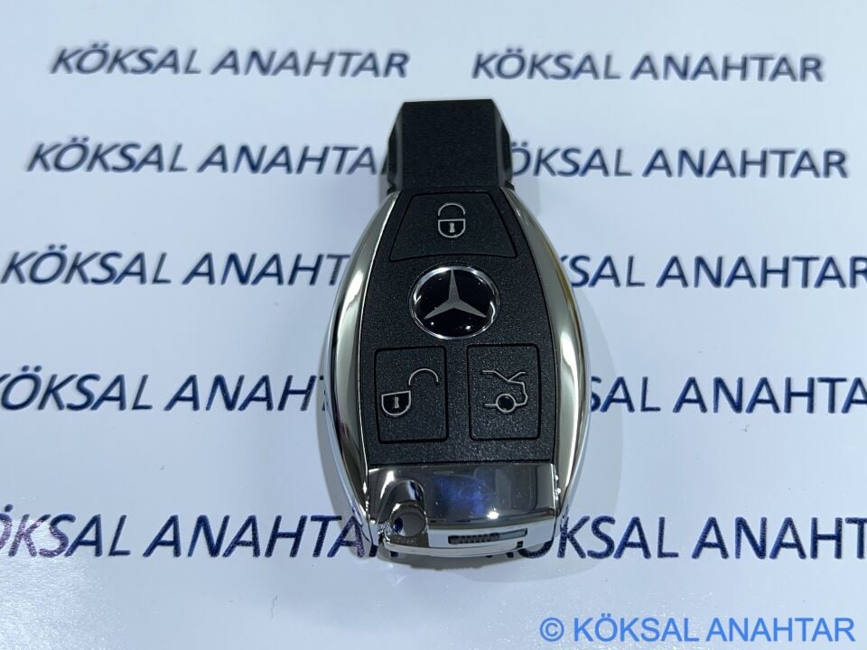 Mercedes-Benz C - E Serisi CLA 3 Tuşlu Arkadan Pil Girişli Smart Kumanda Kabı