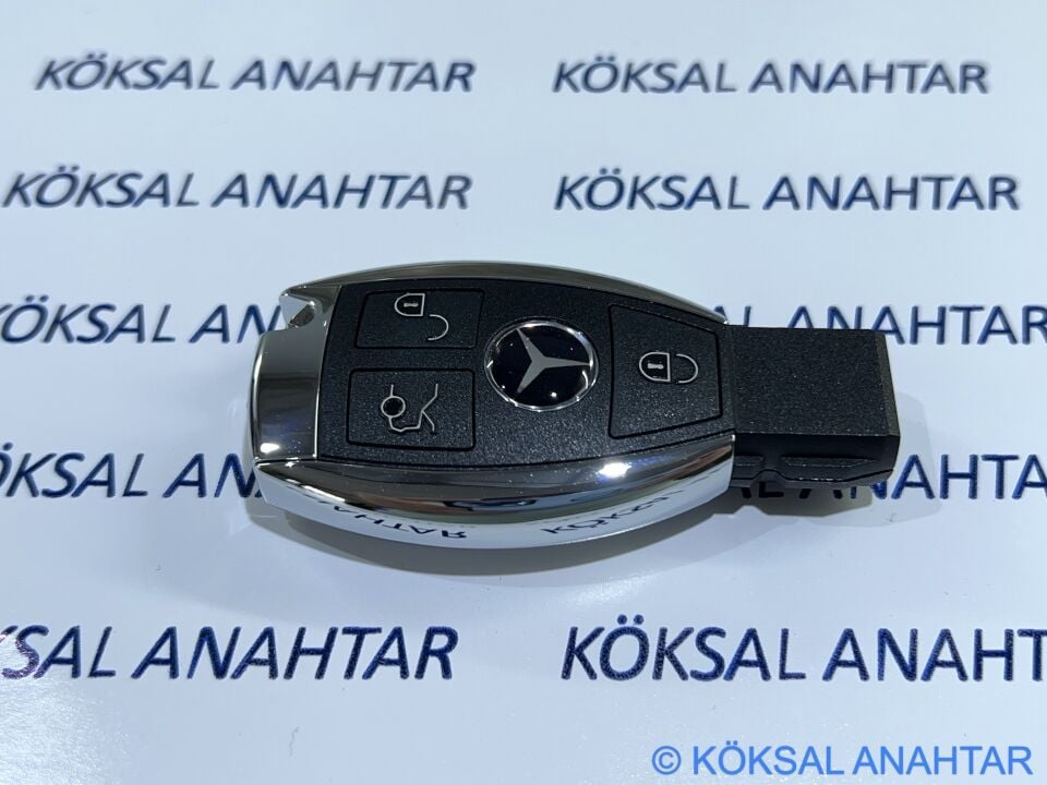 Mercedes-Benz C - E Serisi CLA 3 Tuşlu Arkadan Pil Girişli Smart Kumanda Kabı