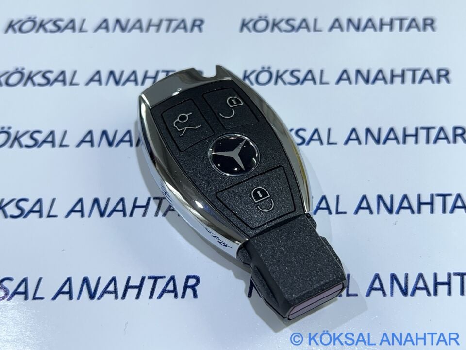Mercedes-Benz C - E Serisi CLA 3 Tuşlu Arkadan Pil Girişli Smart Kumanda Kabı