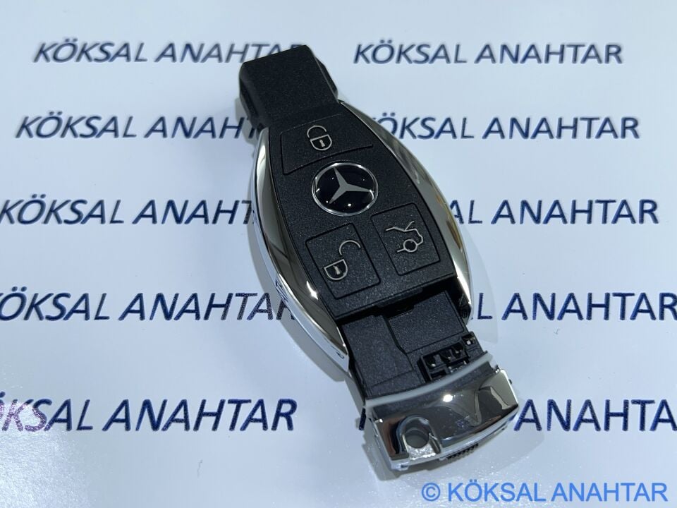 Mercedes-Benz C ve E Serisi 3 Tuşlu Üstten Pil Girişli Smart Kumanda Kabı