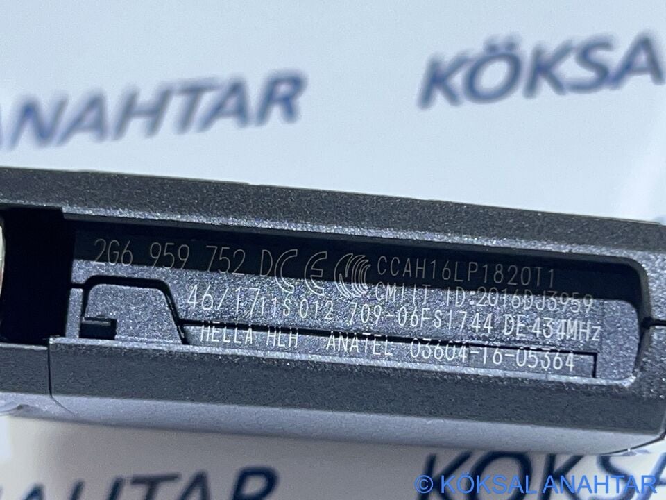 Volkswagen Polo Taigo T-Cross T-Roc 3 Tuşlu Orijinal Kumanda Kabı